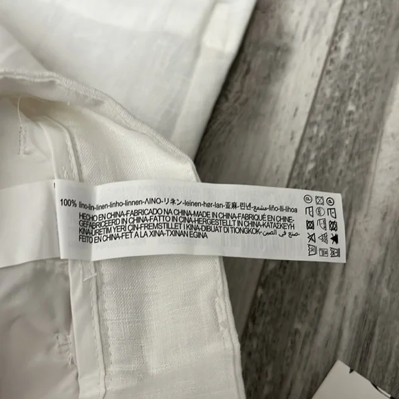 Zara Mens 100% Linen Shorts - Picture 11 of 12